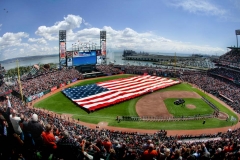Opening day of the 2011 season at AT&T Park - home of the San Francisco Giants