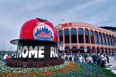 The Shea Stadium home run apple in front of Citi Field - home of the New York Mets