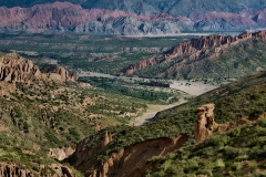 Gazing out at the El Sillar mountains near Tupiza, Bolivia