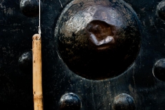 The gong and bell are integral parts of Buddhist culture