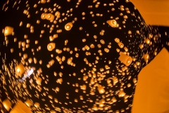 The sky is lit up with fire lanterns during the annual Yi Peng festival in Chiang Mai, Thailand