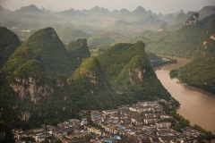 The town of Yangshou in Guangxi, China