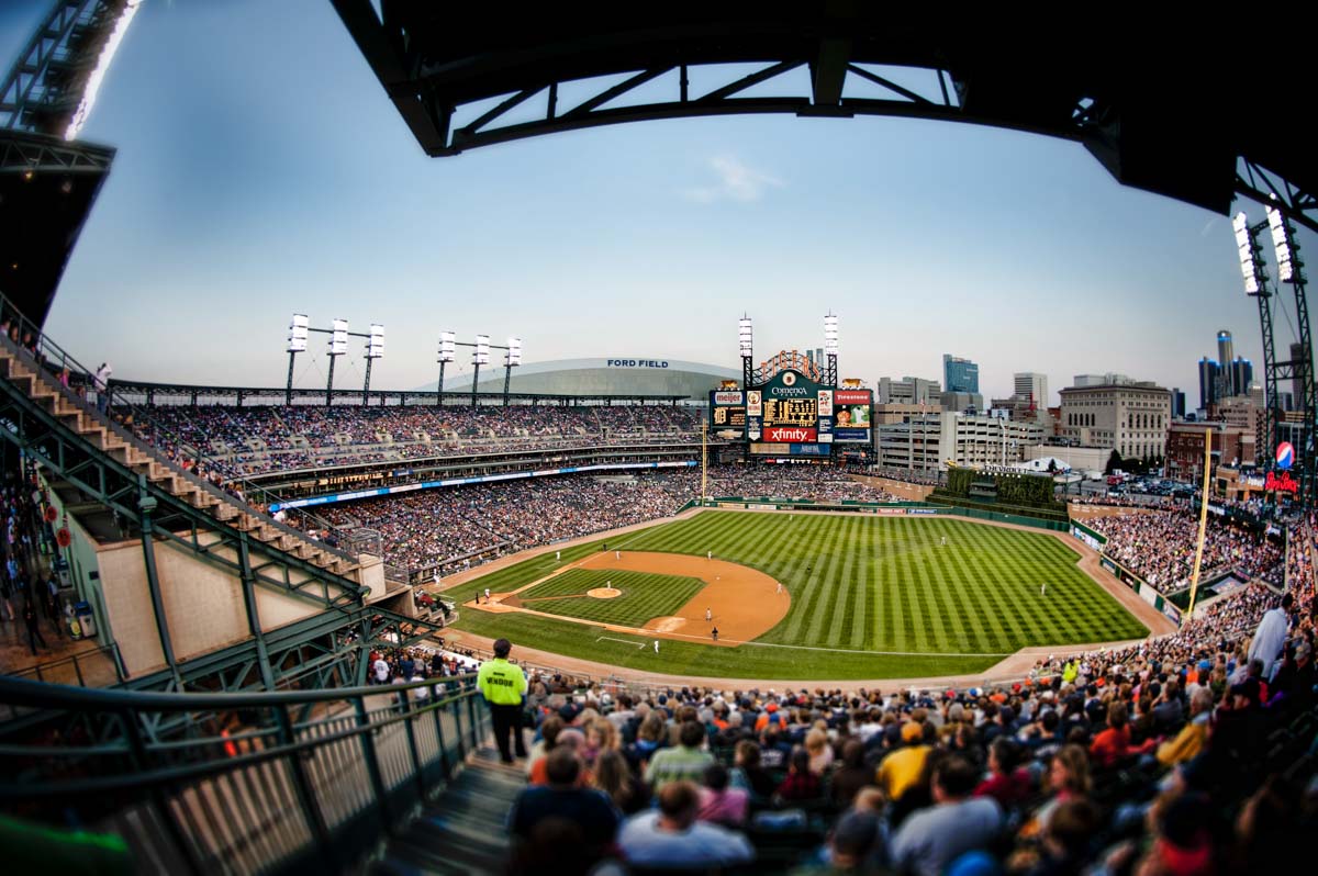 Detroit Tigers Comerica Park Baseball Stadium Ball Field Photo 8x10 to  48x36 01