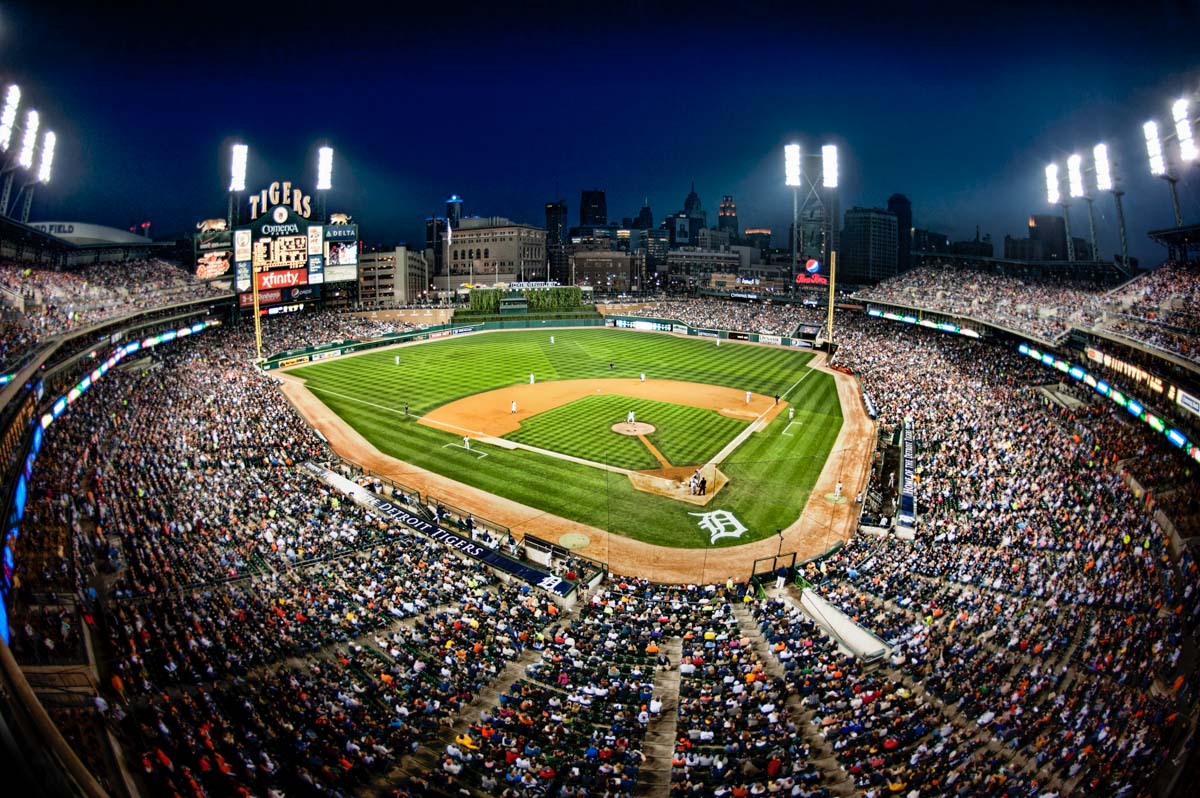 Detroit Tigers MLB Stadium Panoramics Center View, 1000