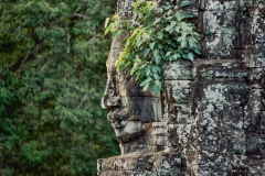 Face in the Forest - Bayon Ruins in Angkor, Cambodia