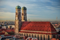The Frauenkirche Church dominates the Munich skyline