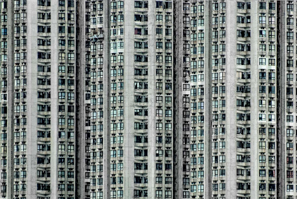 Hong Kong is full of mega apartment buildings, each holding tens of thousands of people