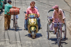 Just some of the wheeled transportation you see on a daily basis in India