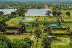 A view of the Champasak ruins in Laos