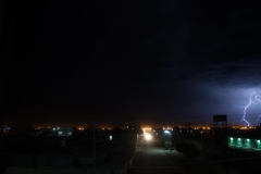 A lightning storm over the town of Uyuni, Bolivia