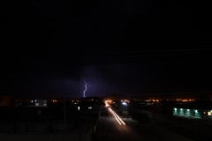 A lightning storm over the town of Uyuni, Bolivia