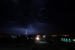 A lightning storm over the town of Uyuni, Bolivia