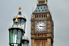 Big Ben, as seen from the Westminster Bridge in London