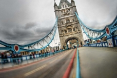 Walking over the iconic London Bridge