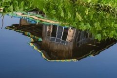 A reflecting house in Maing Thauk on Inle Lake, Myanmar