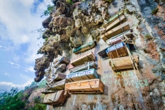 Hanging coffins in Echo Valley - Sagada, Philippines