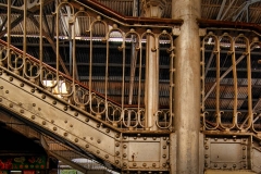 Stairs in a train station in Colombo - the capital of Sri Lanka