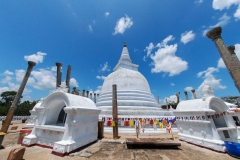 The Thuparama Dagoba in Anuradhapura - one of the Ancient Cities in Sri Lanka