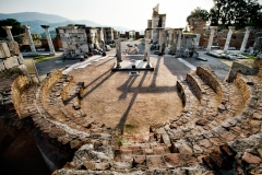 The supposed tomb of St. John the Divine is located at the Basilica of St. John in Selcuk, Turkey