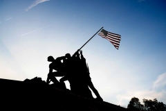 The Iwa Jima Memorial is located in Arlington, Virginia