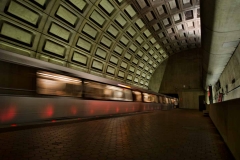Inside the Rosslyn Metro Station in Virgina - just outside Washington, DC