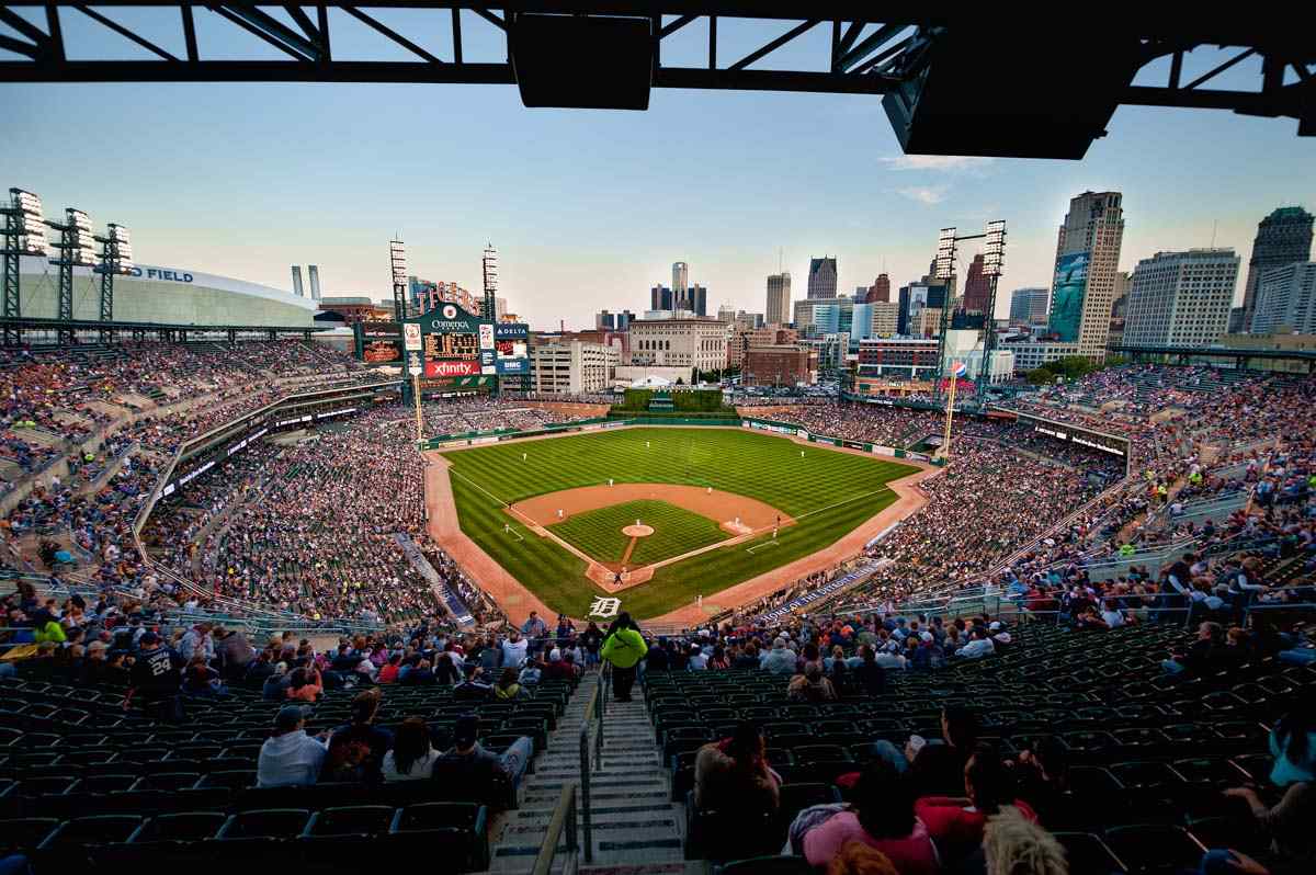 Photo of the Week: Let's Go Tigers! Comerica Park in Downtown Detroit -  Lireo Designs