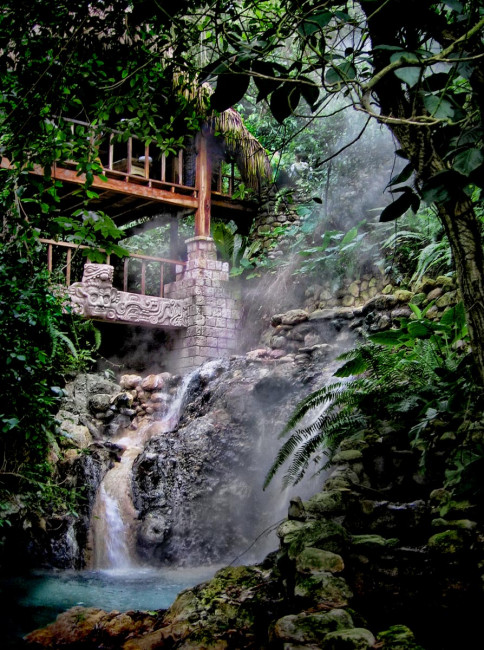 A thermal hot springs in Honduras