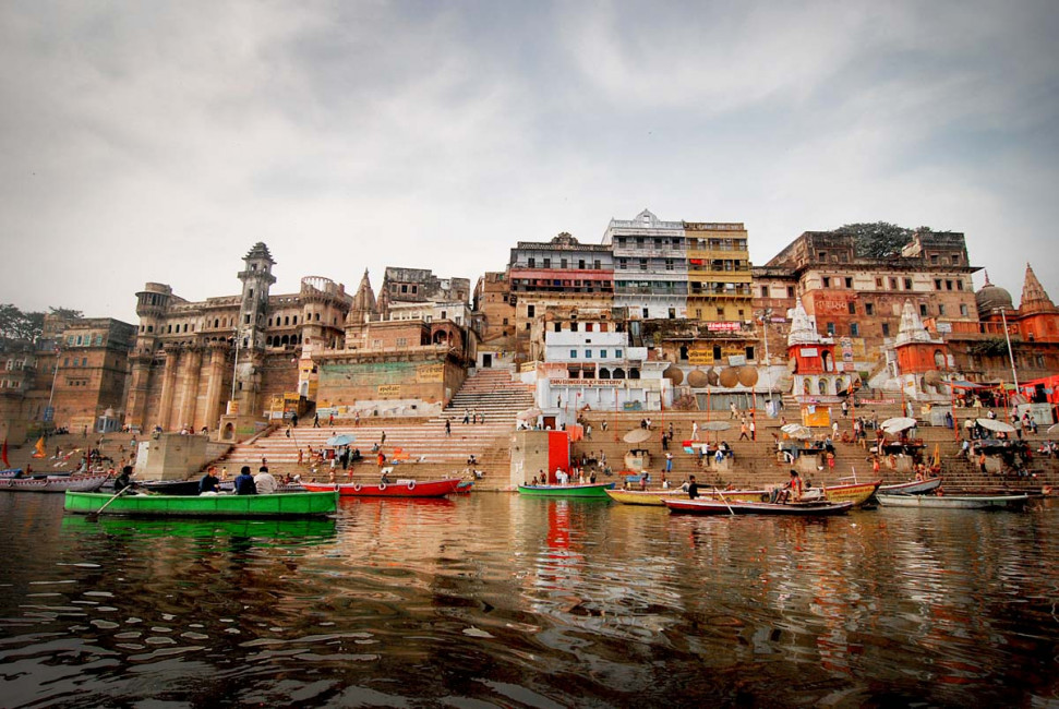 The Ganges River flows through Varanasi - one of the holiest cities in the world