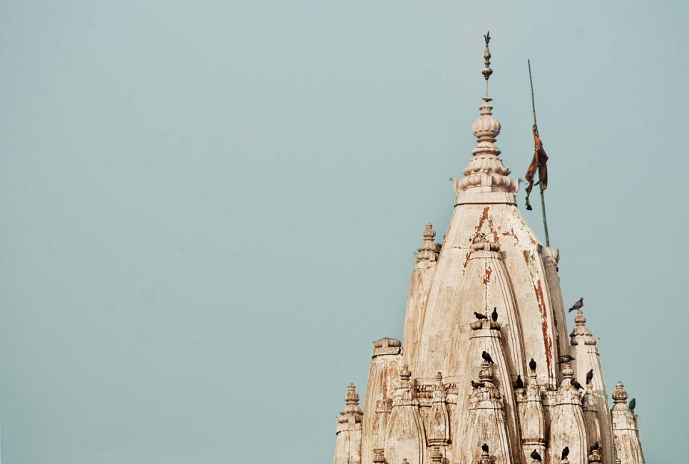 A temple in Varanasi, India