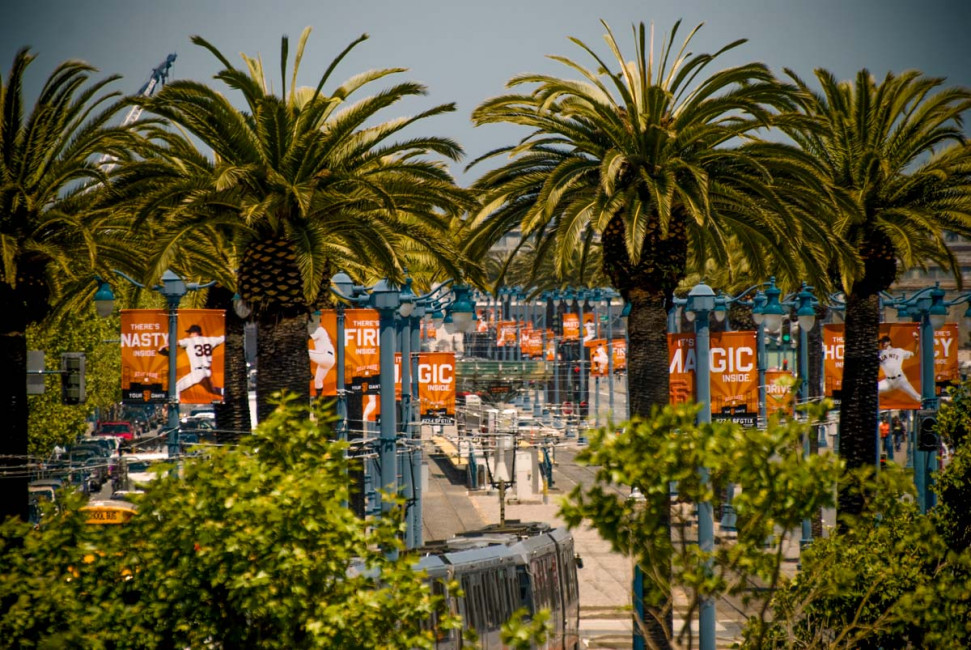 A view of Third Avenue during the 2010 baseball season at AT&T Park