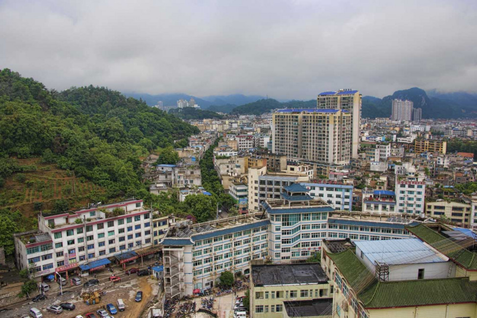 With more than one million residents, the town of Xingyi is rather small by Chinese standards