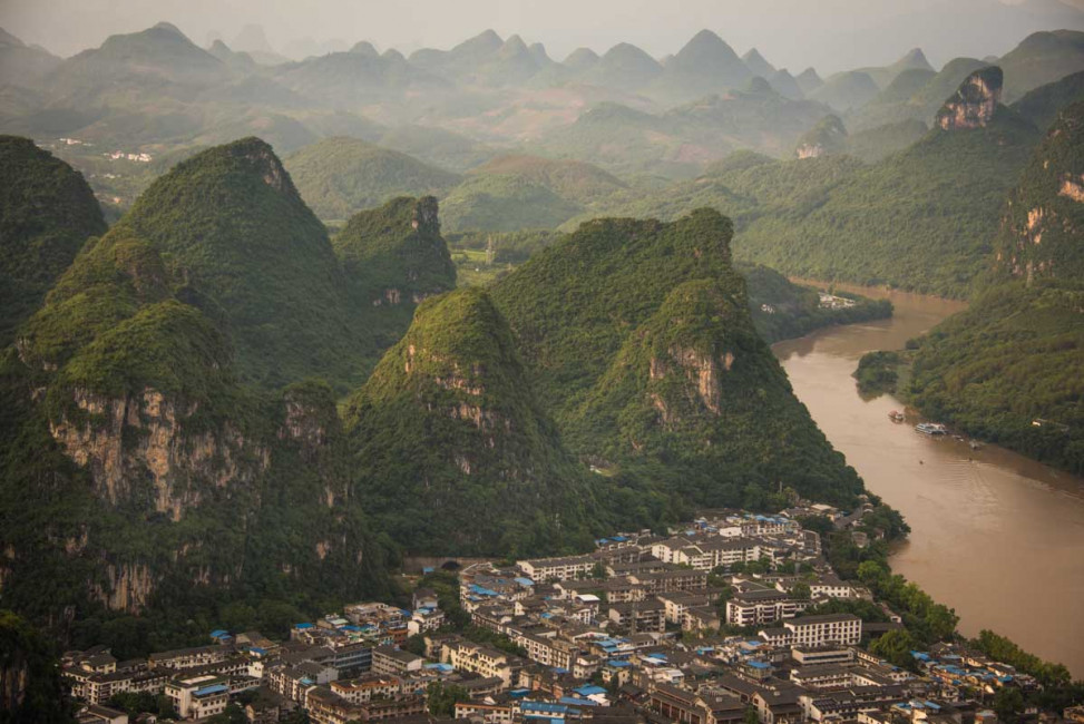 The town of Yangshou in Guangxi, China