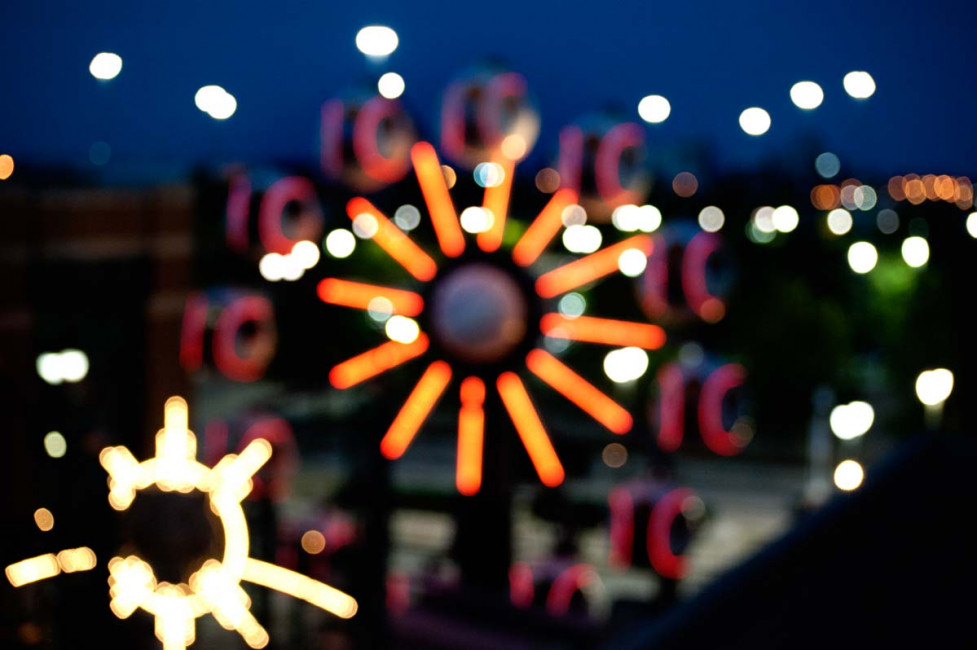 A giant Ferris Wheel gives baseball fans something to do other than just watch a game at Comerica Park