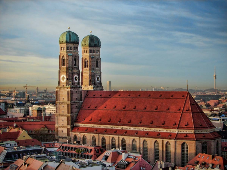 The Frauenkirche Church dominates the Munich skyline