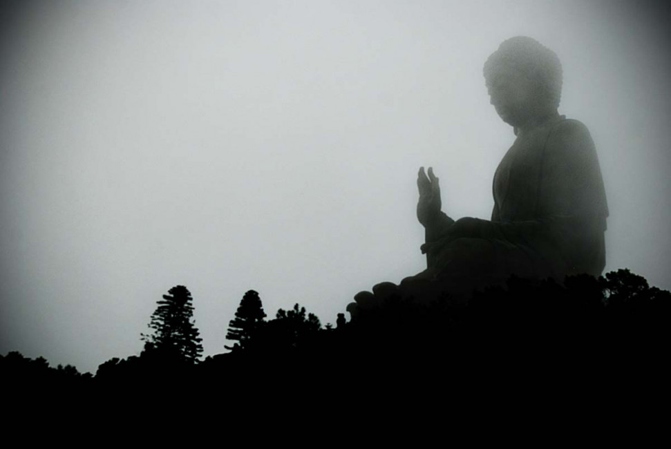 The bronze Tian Tan Buddha statue is located on Lantau Island, in Hong Kong
