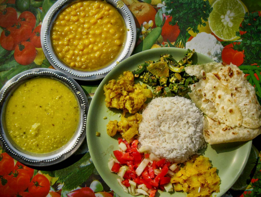 A Thali is the most amazing food in India ... as it is basically a sampler plate of all the restaurant's most delicious foods!