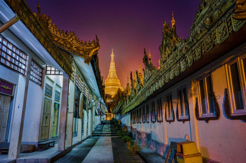 The Shwedagon Pagoda is the most famous landmark in Yangon ... and possibly in all of Myanmar