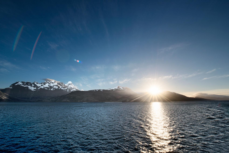 A Patagonia sunset in Tierra del Fuego - Montes Sarmiento Parque National Alberto de Agostini