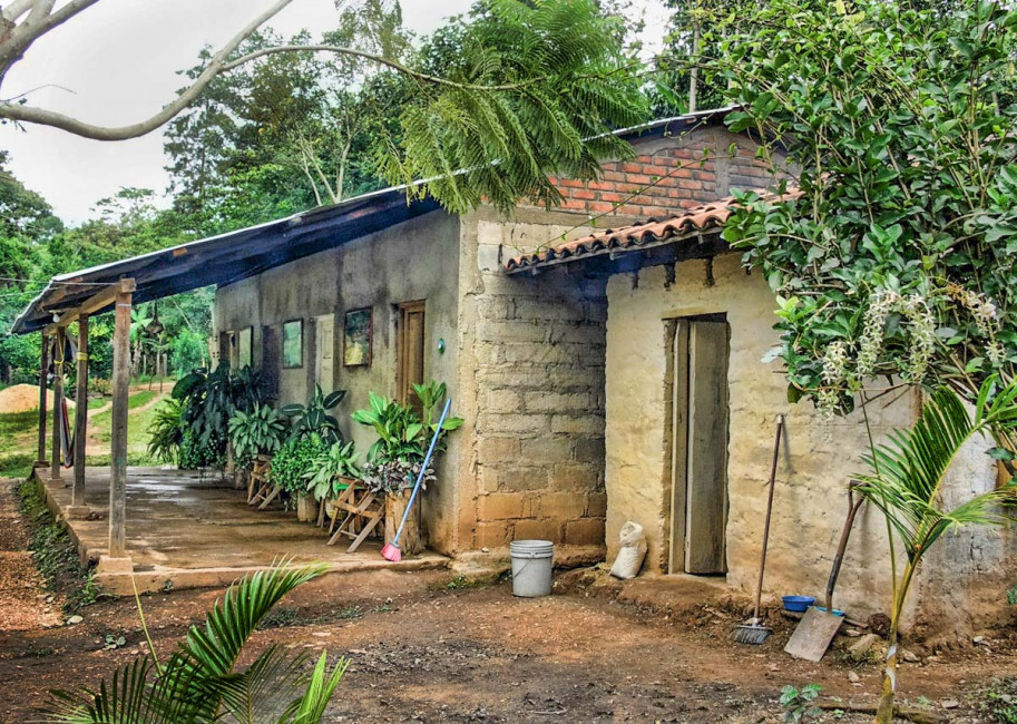Arosman's house in Mina de Plata, Nicaragua