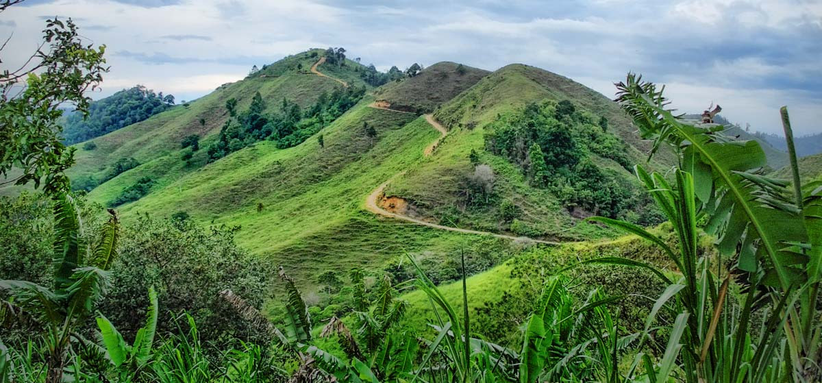 The mountains of Nueva Segovia are lush and green