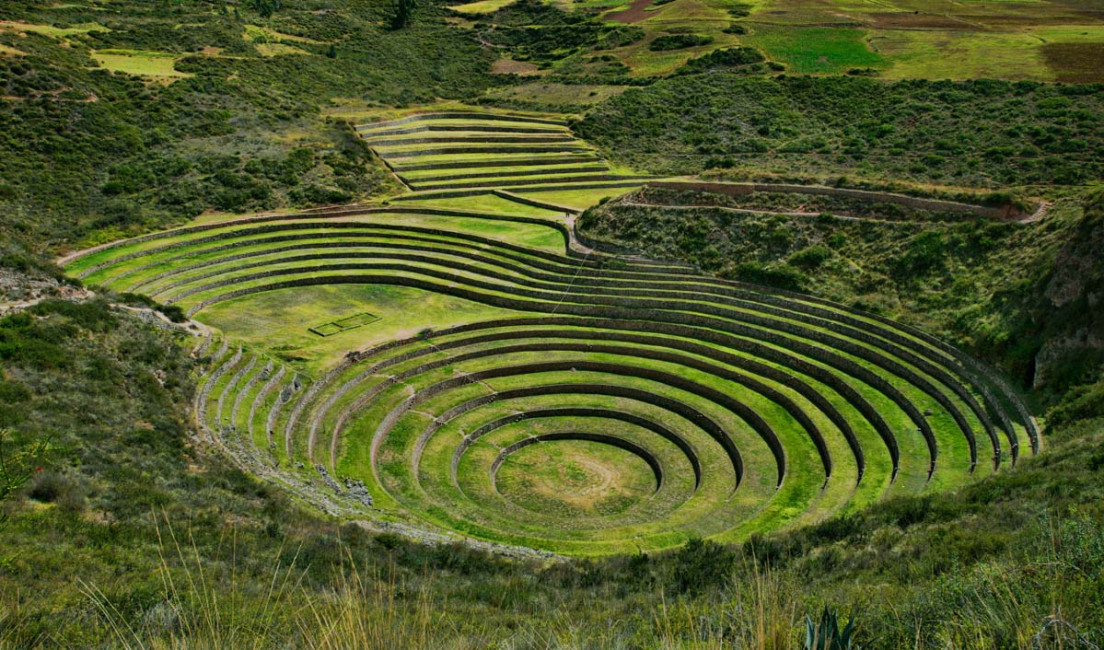 The Moray Agricultural Terraces at Maras are some of the few circular terraces remaining in the world