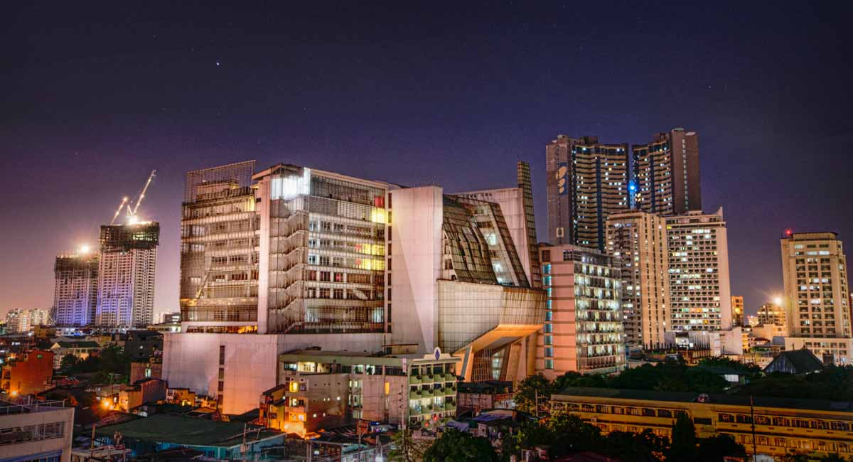 De La Salle University is one of the most modern buildings in Manila, Philippines
