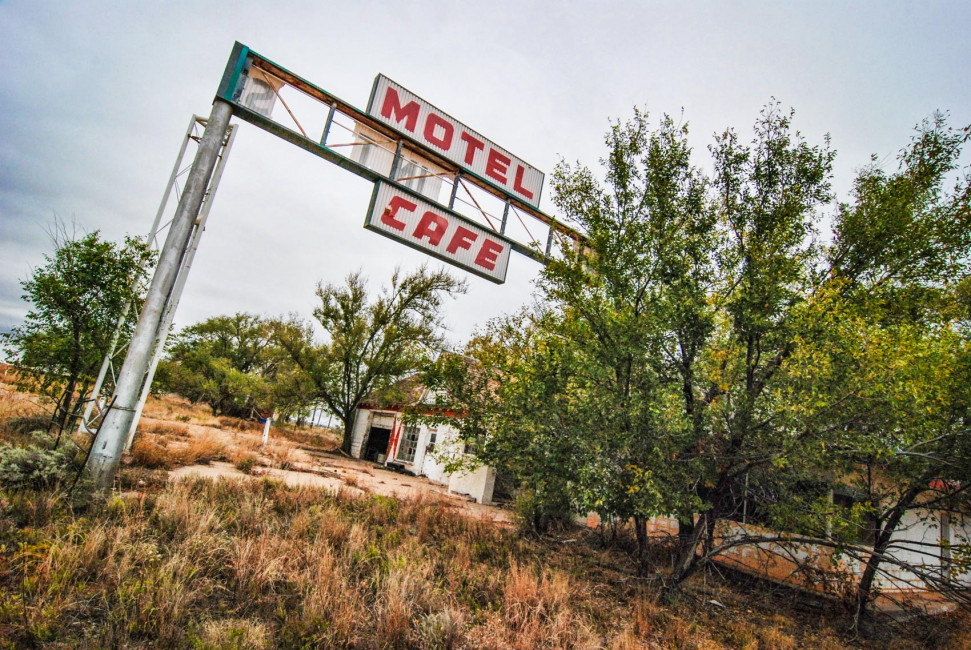 Depending on which direction you're traveling, this is either the first or last motel you find while driving Route 66 across Texas
