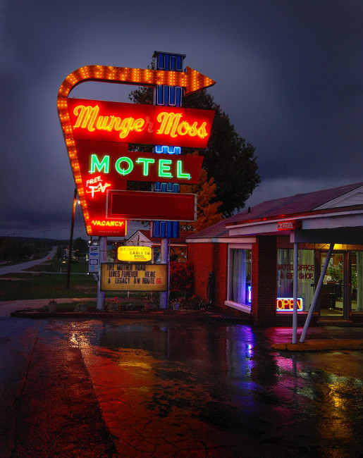 The Minger Moss Motel is one of the few original Route 66 hotels still in business today