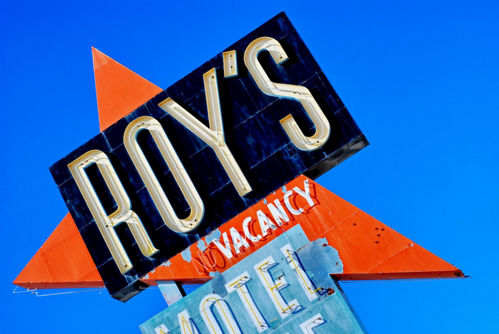 Roy's Cafe in Amboy, California, is a popular stop for drivers and adventurers