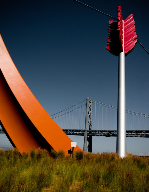 Cupid's Arrow is a famous statue and monument on the Embarcadero