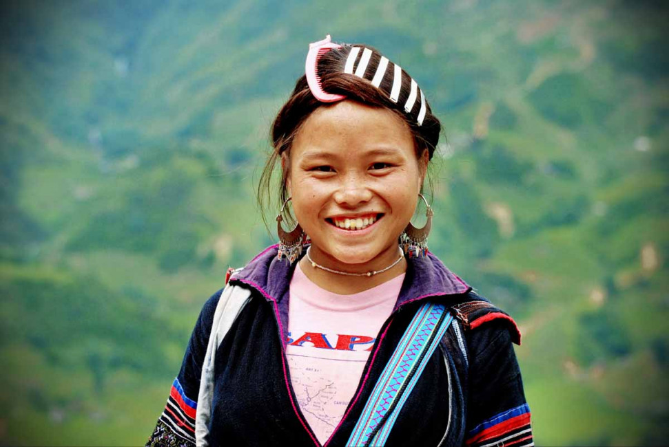 A Hmong tribeswoman in Sapa, Vietnam