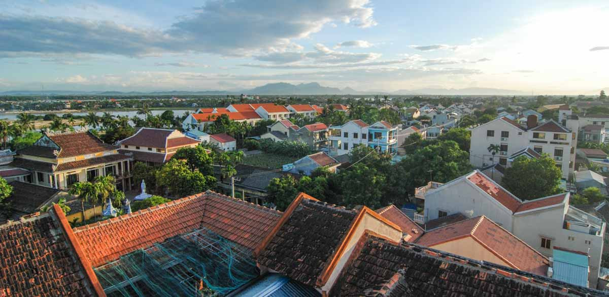 A panoramic view of Hoi An