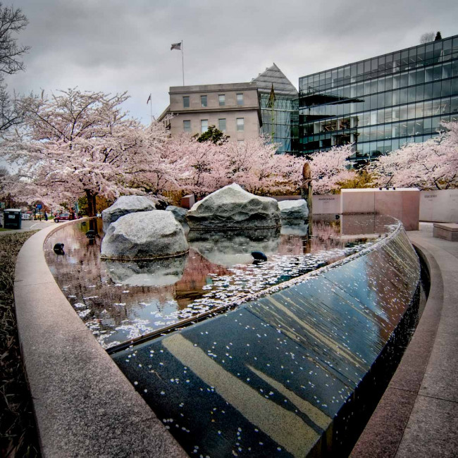 The Japanese Memorial to Patriotism in World War II is one of the least known monuments in Washington, DC