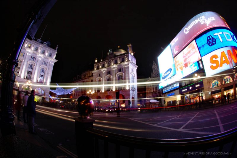 Piccadilly Circus is like London's Times Square...filled with lots of neon and too many people!